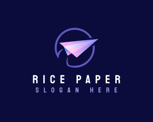 Paper Plane Aviation logo design