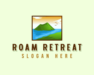 Destination Volcano Landmark logo