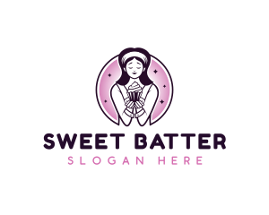 Cupcake Sweets Bakery logo design