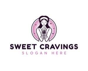 Cupcake Sweets Bakery logo design