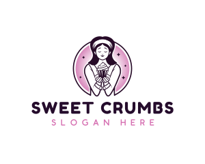 Cupcake Sweets Bakery logo design