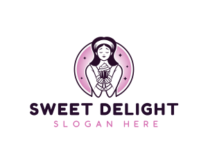 Cupcake Sweets Bakery logo design