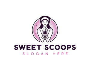 Cupcake Sweets Bakery logo design