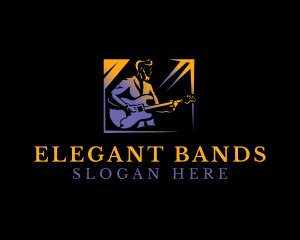 Guitar Musician Band logo design