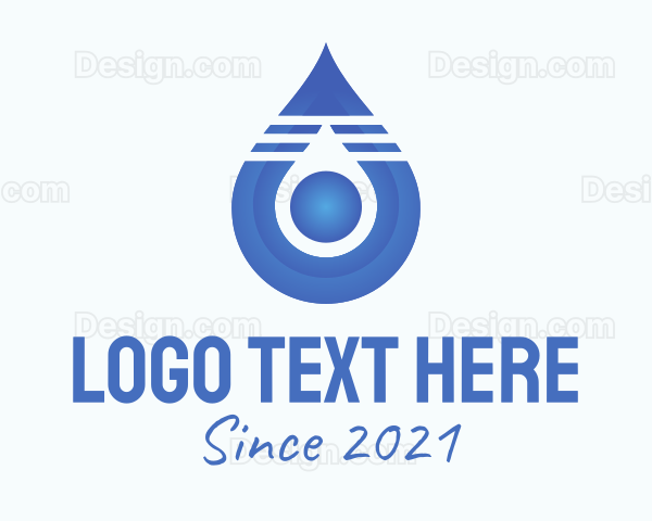 Blue Droplet Core Logo