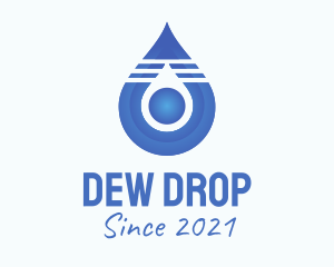 Blue Droplet Core  logo design