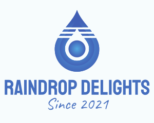 Blue Droplet Core  logo design