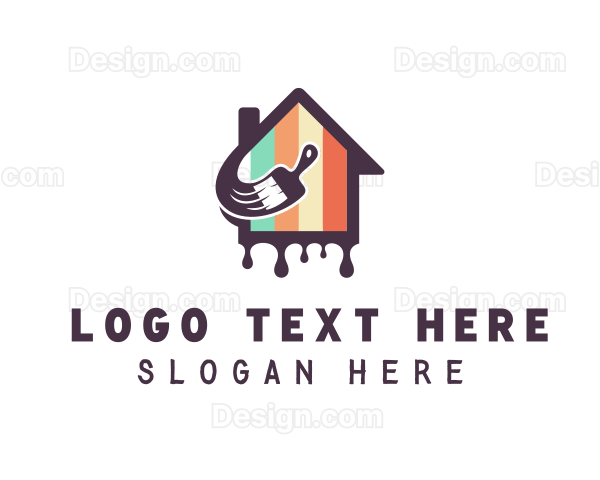 House Painting Brush Logo