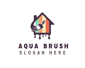 House Painting Brush logo design