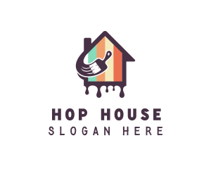 House Painting Brush logo design