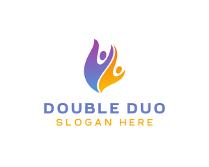 People Couple Community logo design