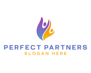 People Couple Community logo design