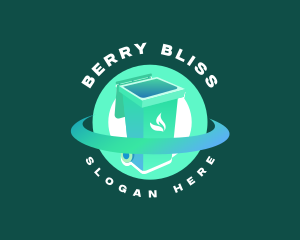 Biodegradable Trash Bin logo design