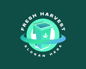 Biodegradable Trash Bin logo design