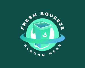 Biodegradable Trash Bin logo design