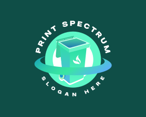 Biodegradable Trash Bin logo design