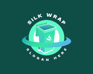 Biodegradable Trash Bin logo design