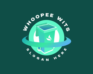 Biodegradable Trash Bin logo design