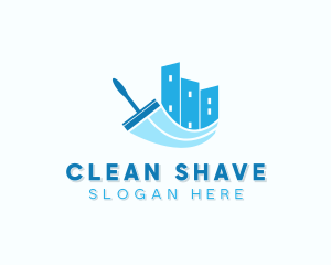 Wiper Cleaning Squeegee logo design