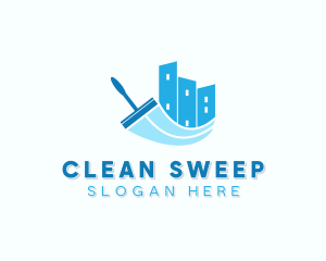 Wiper Cleaning Squeegee logo design