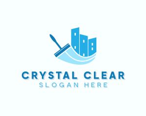 Wiper Cleaning Squeegee logo design