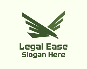 Minimalist Swooping Eagle Logo