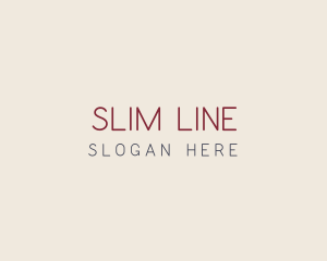 Slim Minimalist Professional logo design