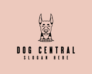 Doberman Pet Dog logo design