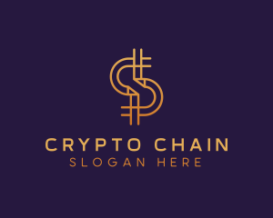 Blockchain Crypto Letter S logo