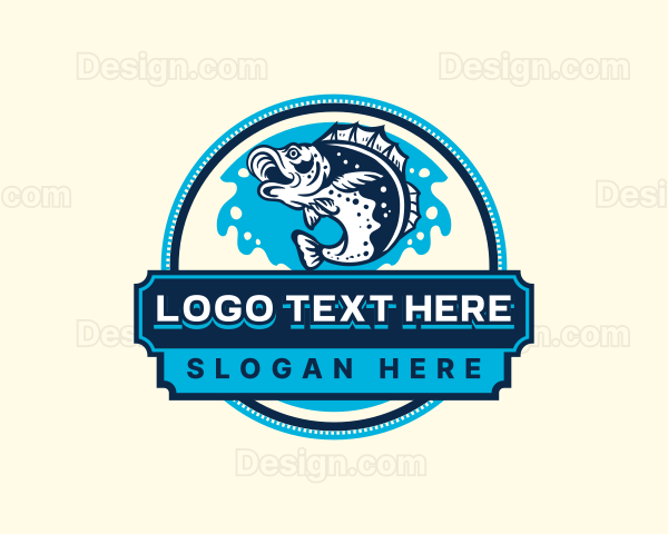 Fish Salmon Fishing Logo