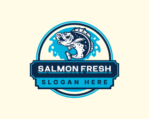 Fish Salmon Fishing  logo