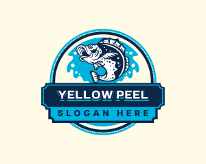 Fish Salmon Fishing  logo design