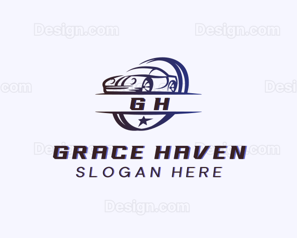 Automobile Car Racing Logo