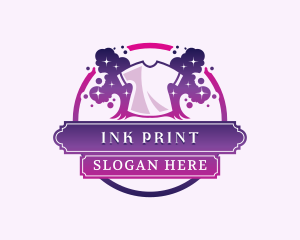 Shirt Print Paint logo