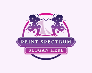 Shirt Print Paint logo design