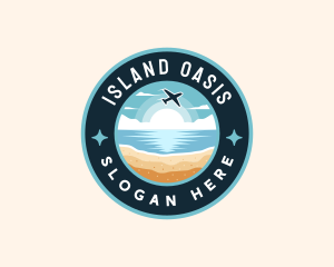 Island Vacation Travel logo design