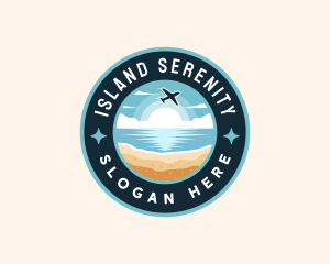 Island Vacation Travel logo design