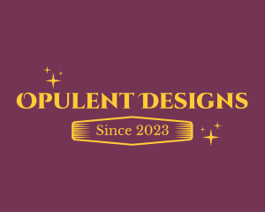 Golden Shiny Text logo design