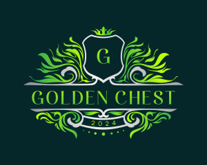 Crown Crest Ornament logo design