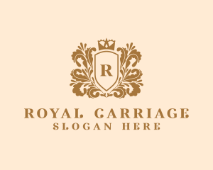 Floral Royalty Crown logo design