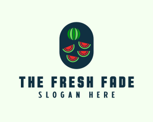 Watermelon Fruit Slices logo design