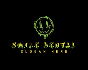 Graffiti Smile Paint logo design