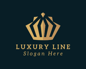 Luxury Gold Crown logo design