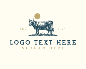 Cow Livestock Cattle logo