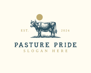 Cow Livestock Cattle logo