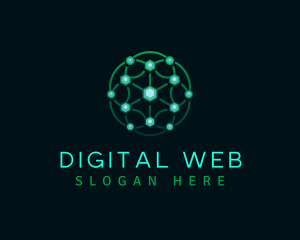 Web Network Technology logo design