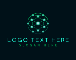 Networking - Web Network Technology logo design