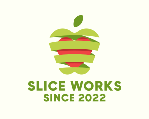 Healthy Apple Fruit  logo design