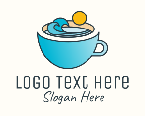 Beach Coffee Cup logo