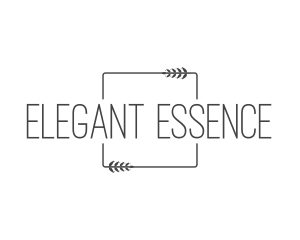 Minimalist Elegant Leaves logo design